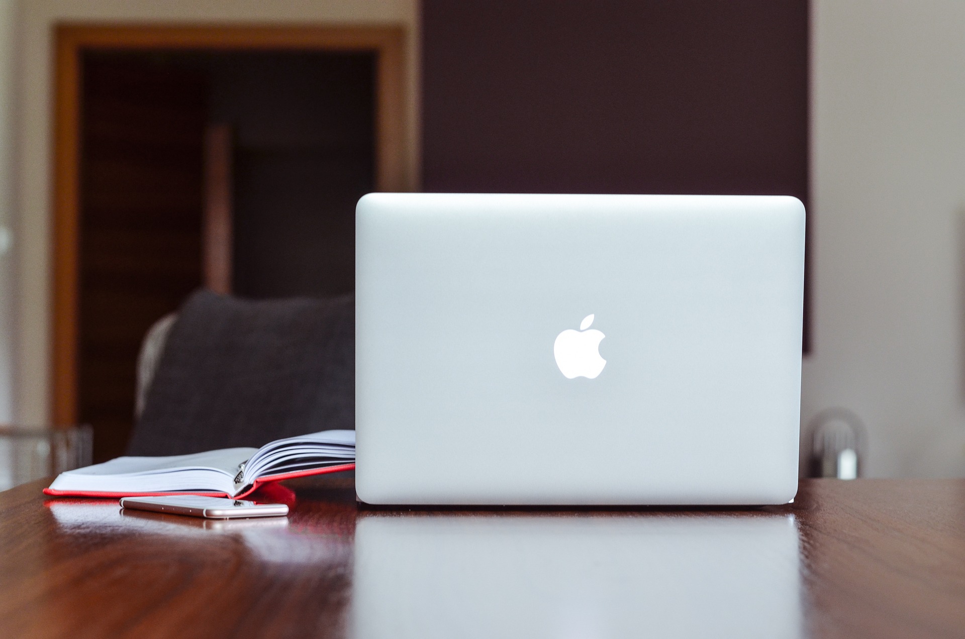 Computer on a desk