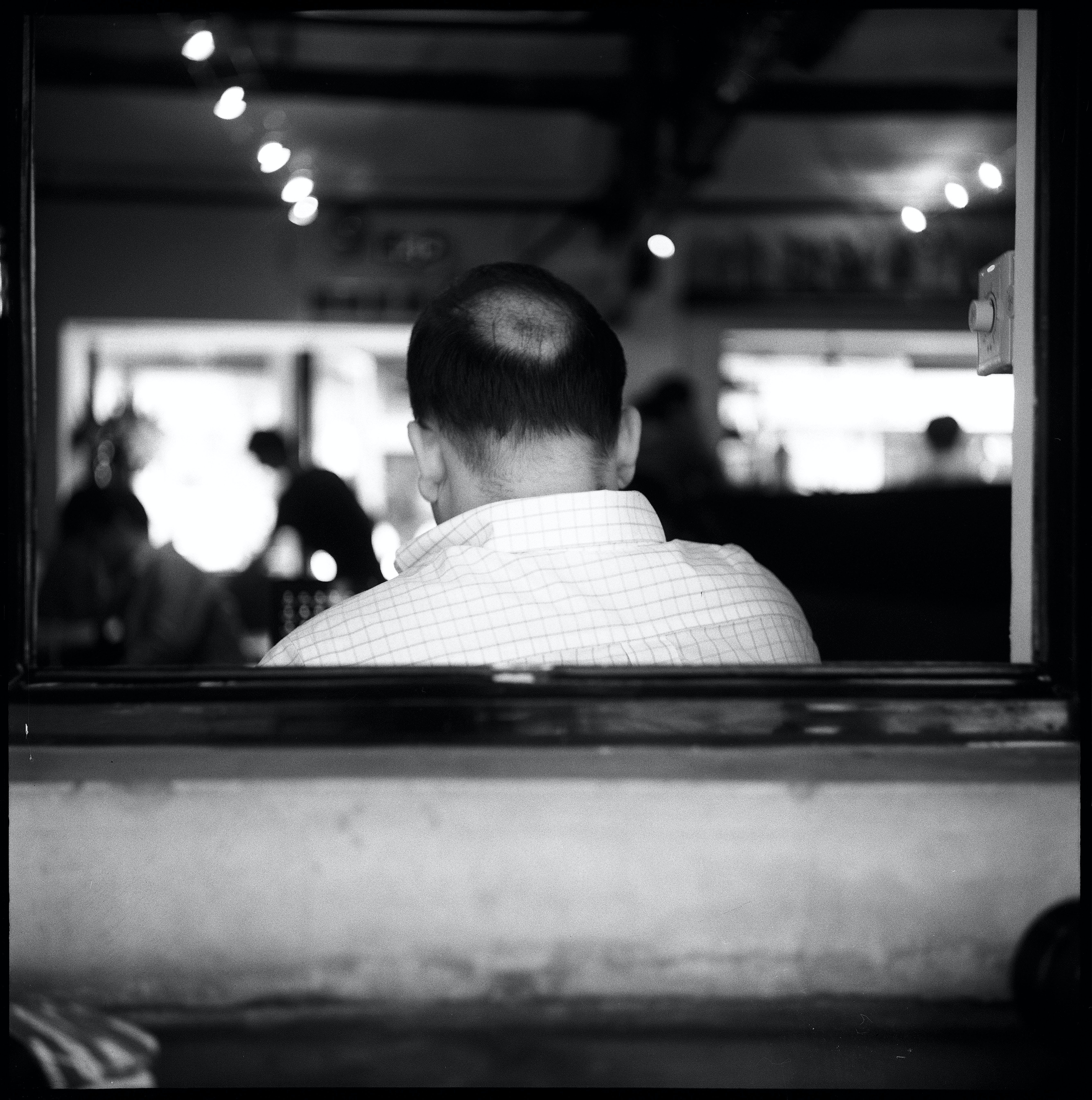 Image of the back of a man's head 