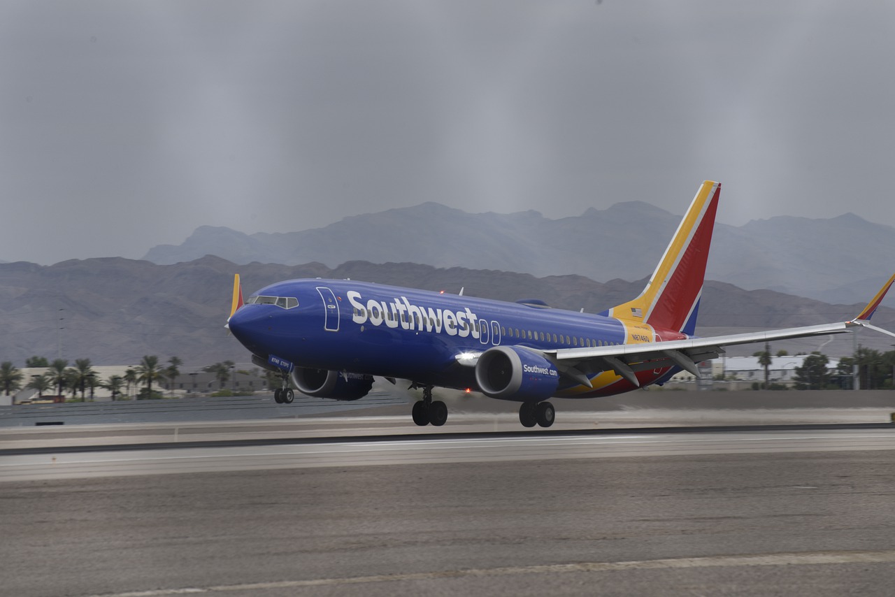 Southwest plane on a runway