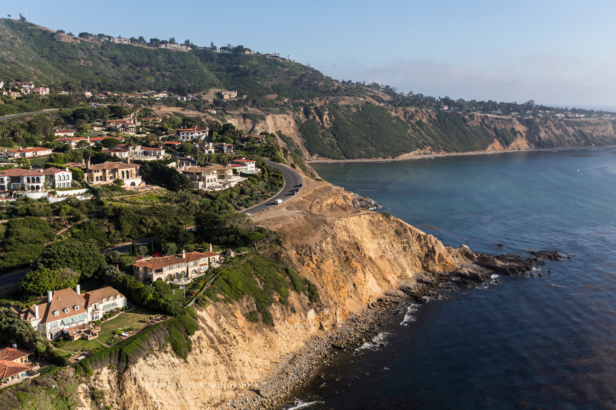 Rancho Palos Verdes, CA cliffside homes