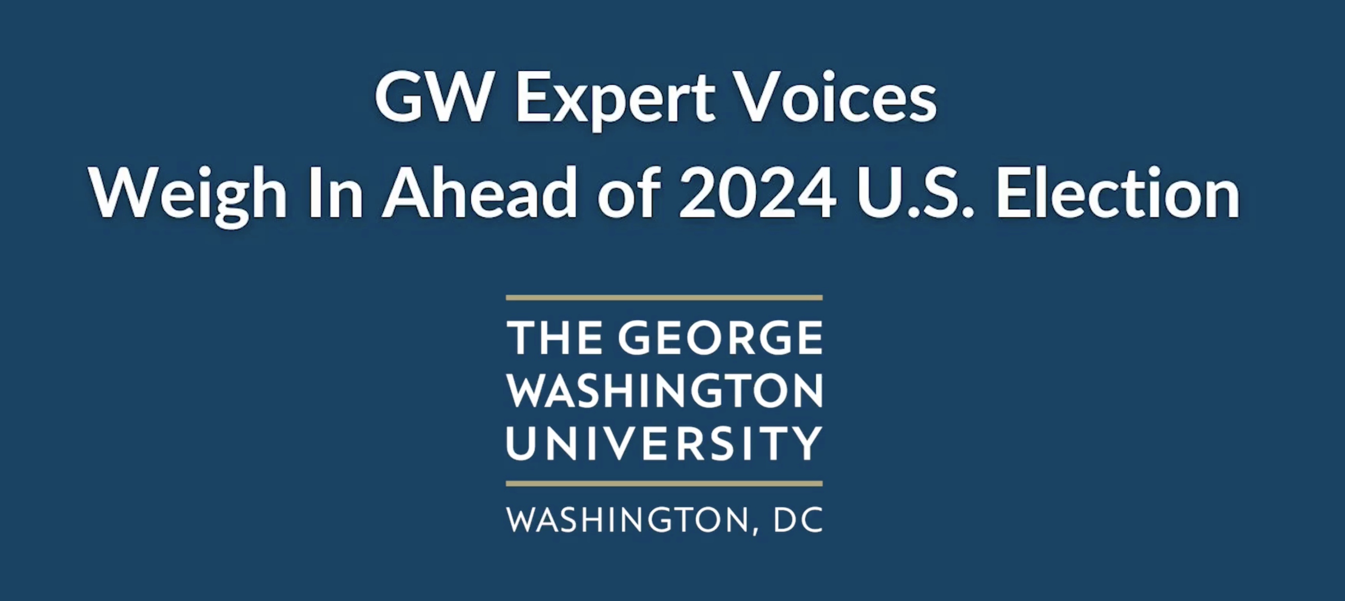 gw expert voices weigh in