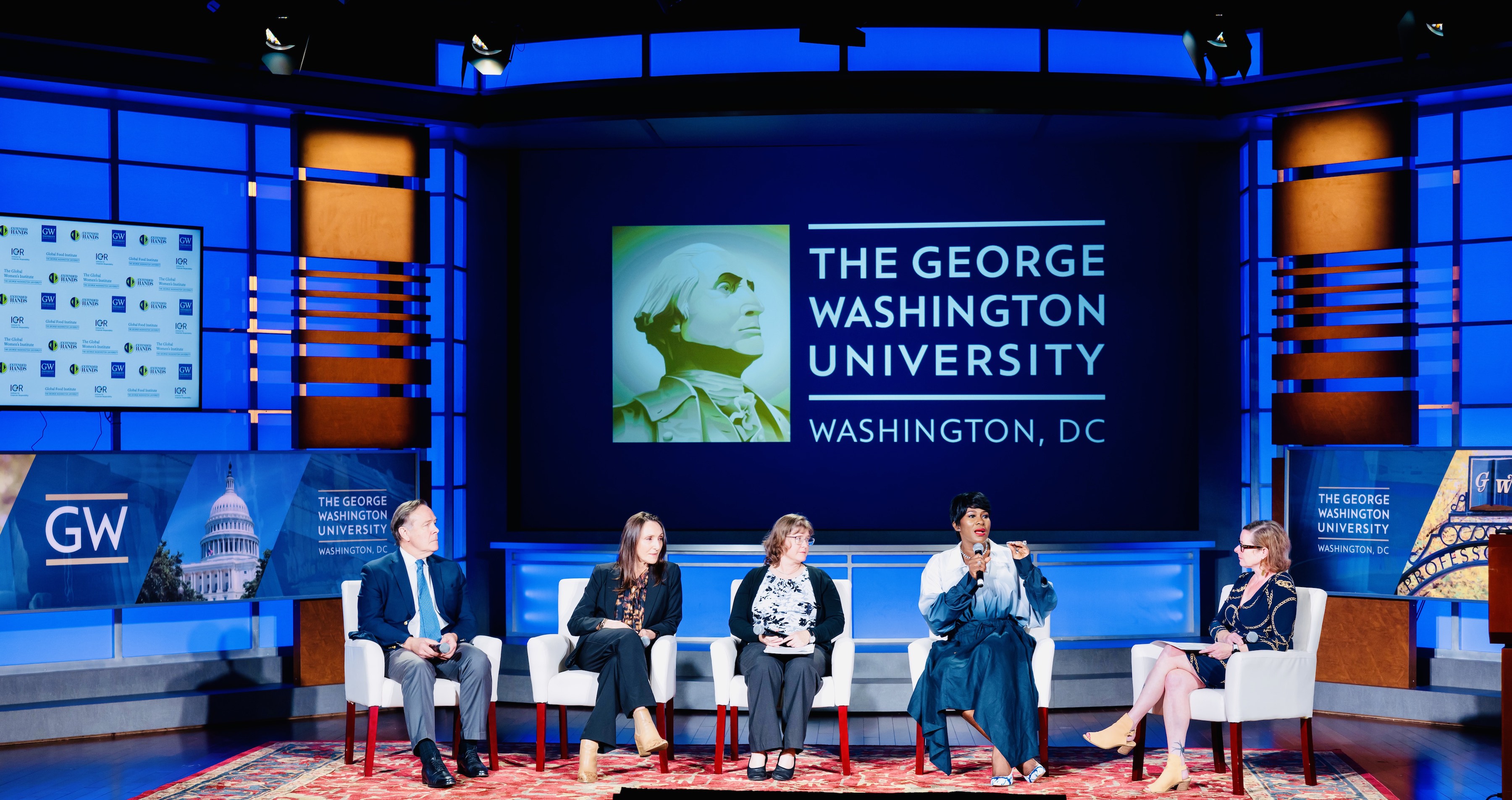 the George Washington University's Institute for Corporate Responsibility has partnered with Nigerian actress and humanitarian Stephanie Linus and her Extended Hands Foundation to launch the Maternal Health and Nutrition Initiative Africa (MaHNIA).