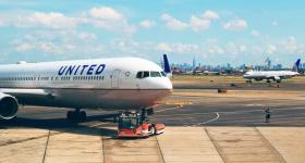 Airplanes on runway
