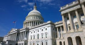 Close up of US Capitol Building