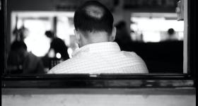 Image of the back of a man's head 