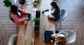 employees working at their computers