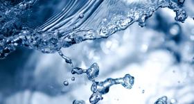 close up of water splash