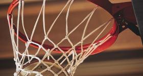 basketball and a net