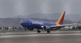 Southwest plane on a runway