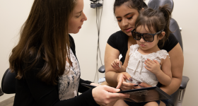 Patients visiting with their doctor